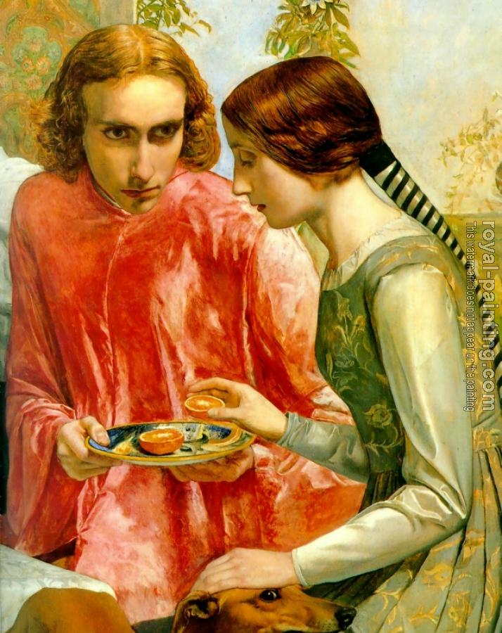 Sir John Everett Millais : Lorenzo and Isabella(the detail)